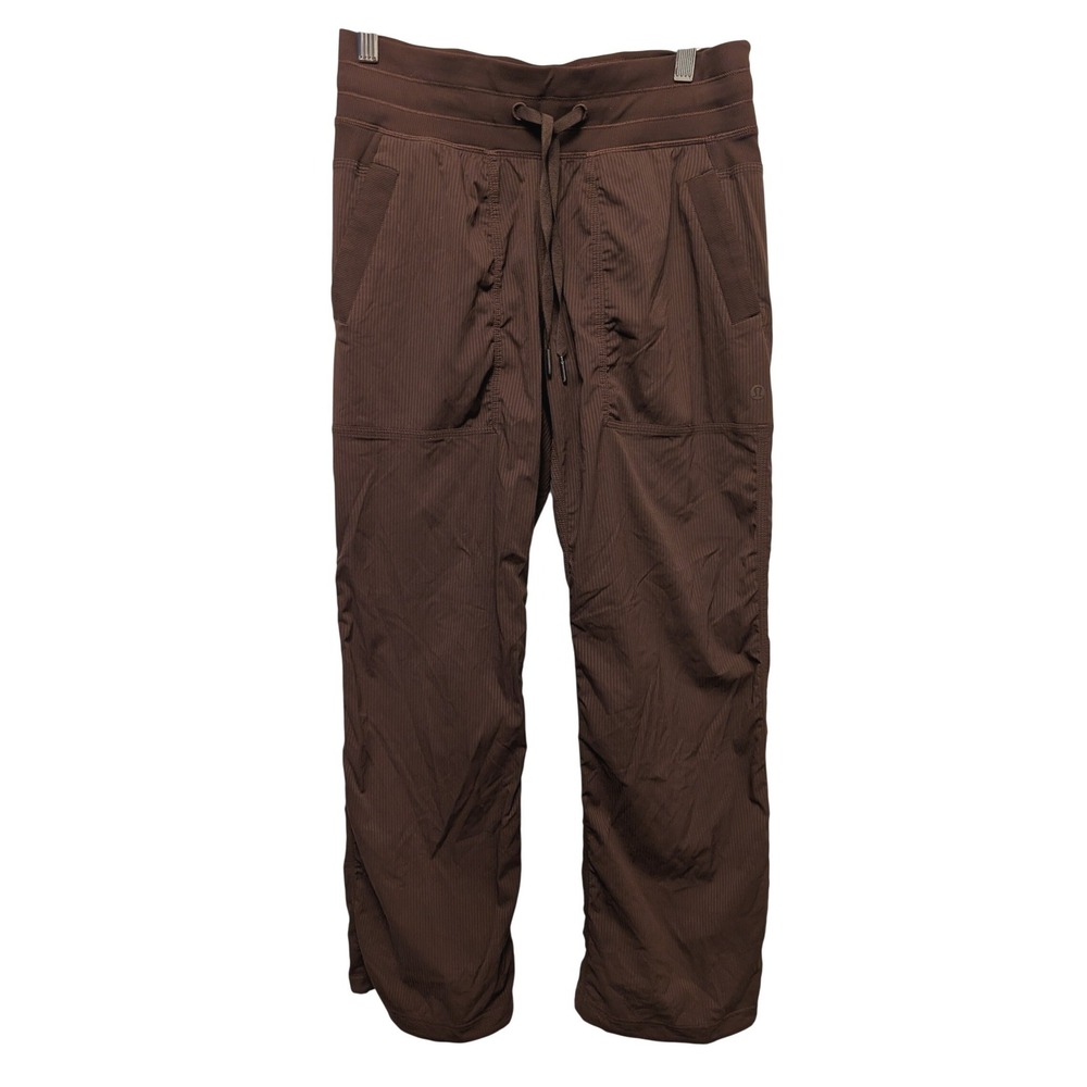 Lululemon Dance Studio Mid-Rise Pant 28" Brown Cargo Jogger Hiking Gorpcore Sz 6